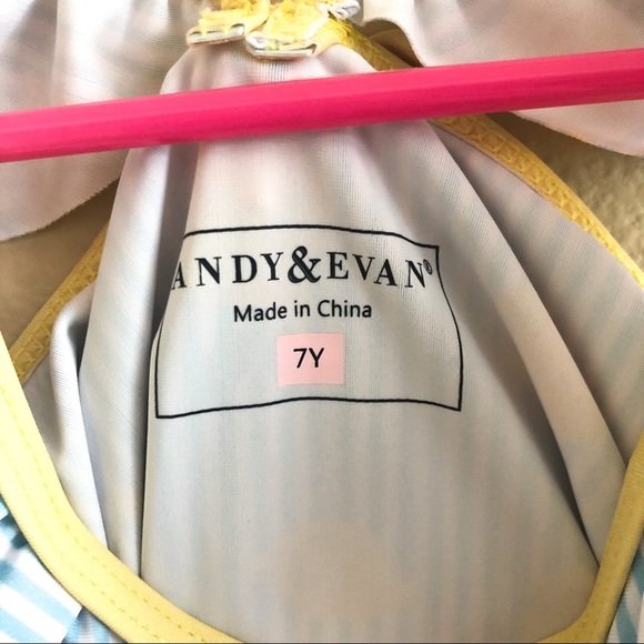Andy & Evan Lemon Swimsuit 6-7 - Picture 6 of 6